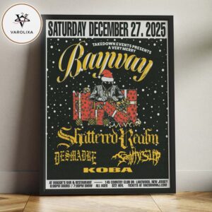 Bayway Concert Poster At Maggie’s Bar & Restaurant In Lakewood New Jersey On December 27 2025 Home Decor Poster Canvas