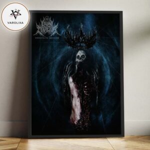 Crown Magnetar Desecrate Infinite Album Artwork Print Deathcore Skull King Dark Fantasy Art Home Decor Poster Canvas