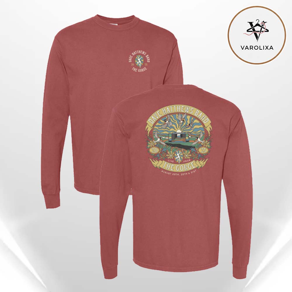 Dave Matthews Band 2025 Gorge Event Two Sides Unisex Long Sleeve Tee Dave Matthews Band 2025 Gorge Event Two Sides Unisex Long Sleeve Tee