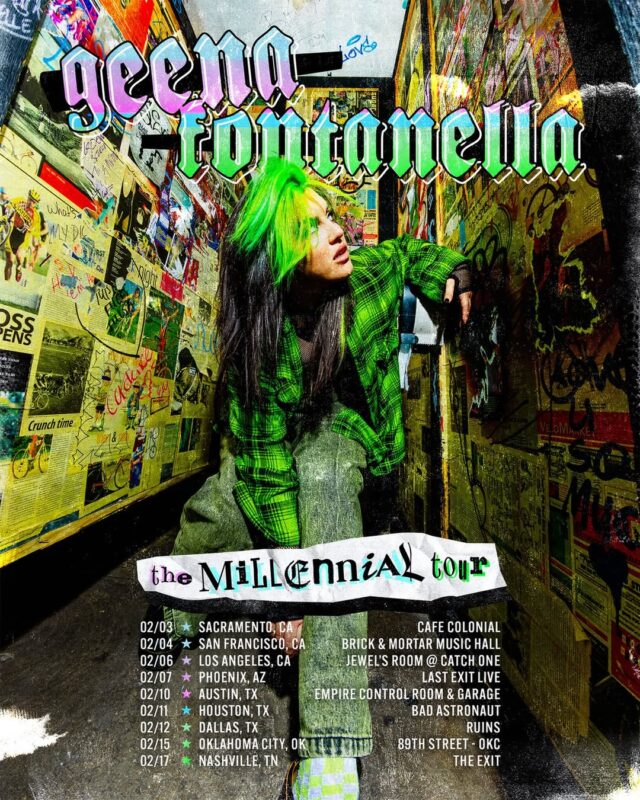 Geena Fontanella The Millennial Tour Poster Across The USA February 2025