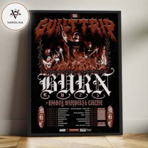 Guilt Trip Burn EU Tour Poster At European Venues In Netherlands Germany France Austria Belgium On November 2025 Home Decor Poster Canvas