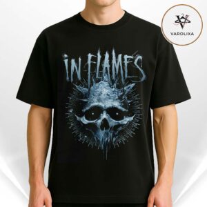 In Flames Frozen Jester Skull Unisex T-Shirt