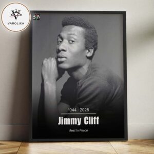 Jimmy Cliff Memorial Art Print Honoring The Reggae Pioneer 1944–2025 Rest In Peace Home Decor Poster Canvas