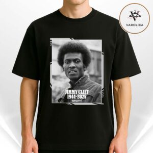 Jimmy Cliff Memorial Tribute Poster Legendary Reggae Icon 1944 To 2025 Unisex T-Shirt