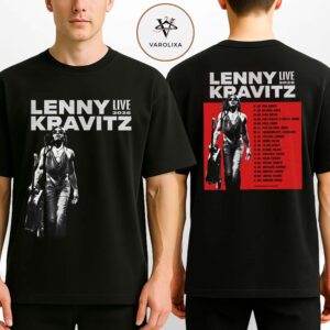 Lenny Kravitz Tour Dates Poster Live 2026 Across Europe In June To August 2026 Two Sides Unisex T-Shirt