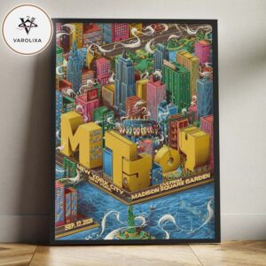 Mt Joy Poster At Madison Square Garden In New York City On September 17 2026 Colorful Cityscape Edition Home Decor Poster Canvas