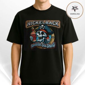 Nickelback Rockstar Sea Shanty Garment Dyed Black Unisex T-Shirt