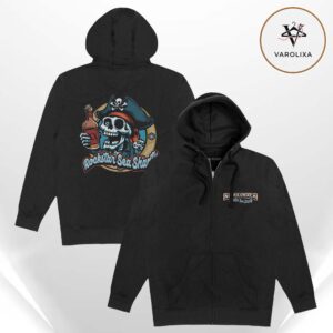 Nickelback Rockstar Sea Shanty Vintage Black Zip Hoodie