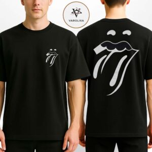 The Rolling Stones Paint It Black Tongue Outline Two Sides Unisex T-Shirt