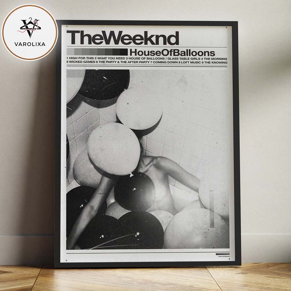 The Weeknd Housse Of Balloons Home Decor Poster Canvas The Weeknd Housse Of Balloons Home Decor Poster Canvas