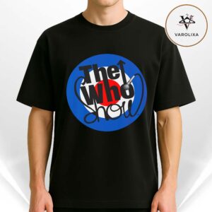 The Who Concert Tour Black Classic Rock Band Unisex T-Shirt