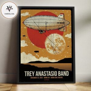Trey Anastasio Band Concert Poster At Akron Civic Theatre In Akron OH On November 23 2025 Home Decor Poster Canvas