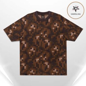 Very Cool x Minecraft Soul Sand Terrain Pixel All Over Print Shirt