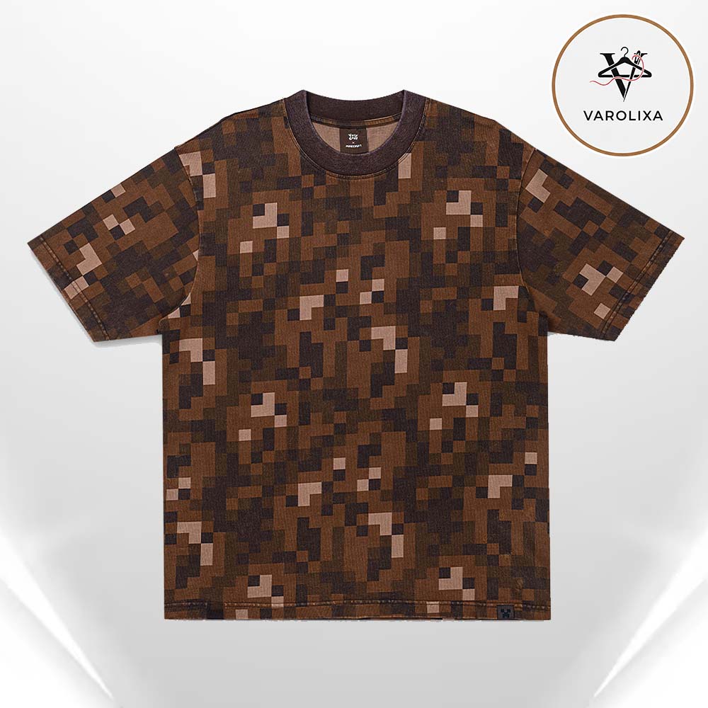 Very Cool x Minecraft Soul Sand Terrain Pixel All Over Print Shirt Very Cool x Minecraft Soul Sand Terrain Pixel All Over Print Shirt