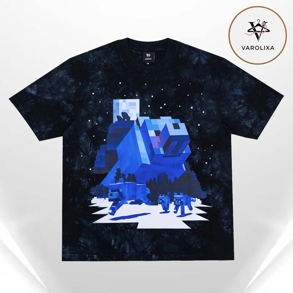 Very Cool x Minecraft The Wolf All Over Print Shirt Very Cool x Minecraft The Wolf All Over Print Shirt