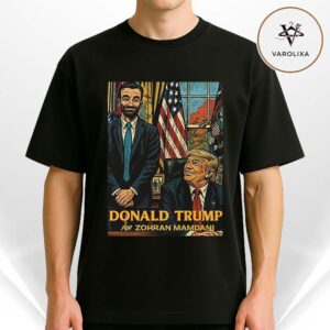 Zohran Mamdani NYC 2025 Support With Donald Trump Oval Office Art Unisex T-Shirt