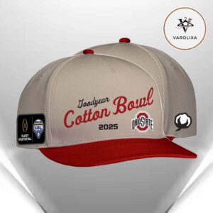 2025 Cotton Bowl Ohio State Buckeyes CFP MLB State Matchups 2025  Classic Cap Hat Snapback