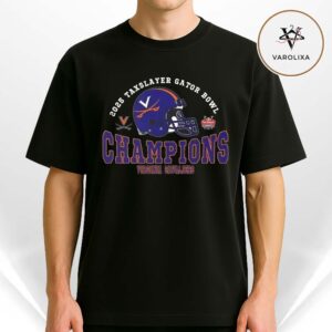 2025 Gator Bowl December Champions Virginia Cavaliers Football The Champions 2025 TaxSlayer Gator Bowl Helmet Unisex T-Shirt