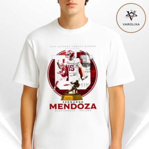 2025 Heisman Trophy Winner Fernando Mendoza Quarterback Unisex T-Shirt