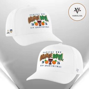 47 White Texas Tech Red Raiders 2026 CFP Orange Bowl Hitch Adjustable Classic Hat