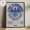 A Day To Remember Latin America Tour 2026 Blue Eagle Emblem Home Decor Poster Canvas