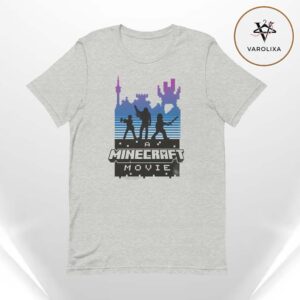 A Minecraft Movie Retro Silhouette Adult Unisex T-Shirt