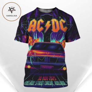 ACDC Live Music At The bp Adelaide Grand Final in Adelaide Australia On November 30 2025 PWR UP Tour All Over Print Shirt