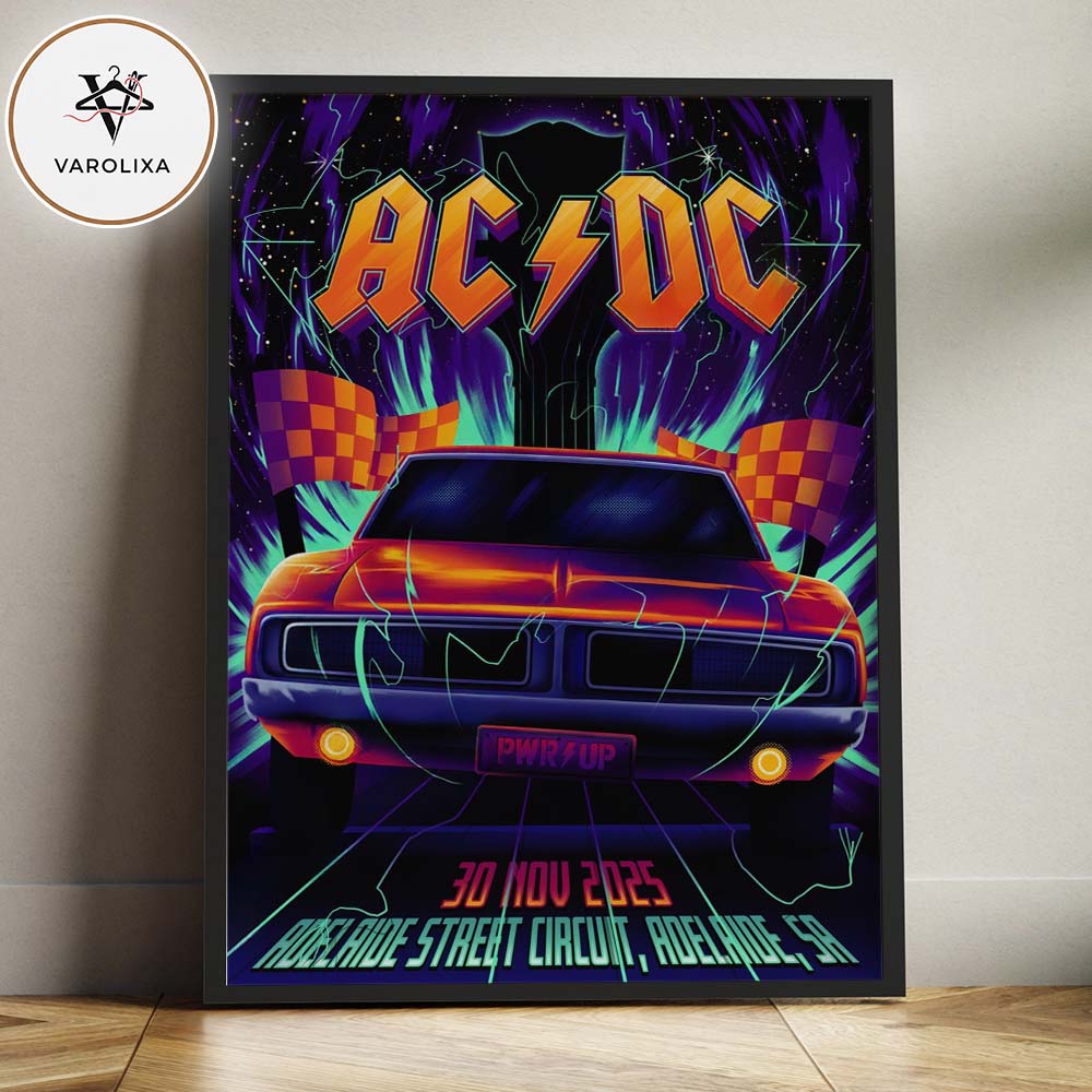 ACDC Live Music At The bp Adelaide Grand Final in Adelaide Australia On November 30 2025 PWR UP Tour Home Decor Poster Canvas ACDC Live Music At The bp Adelaide Grand Final in Adelaide Australia On November 30 2025 PWR UP Tour Home Decor Poster Canvas