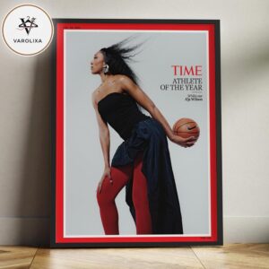 A’ja Wilson Las Vegas Aces WNBA Athlete of the Year 2025 TIME Magazine Cover Poster Wall Art Home Decor Poster Canvas