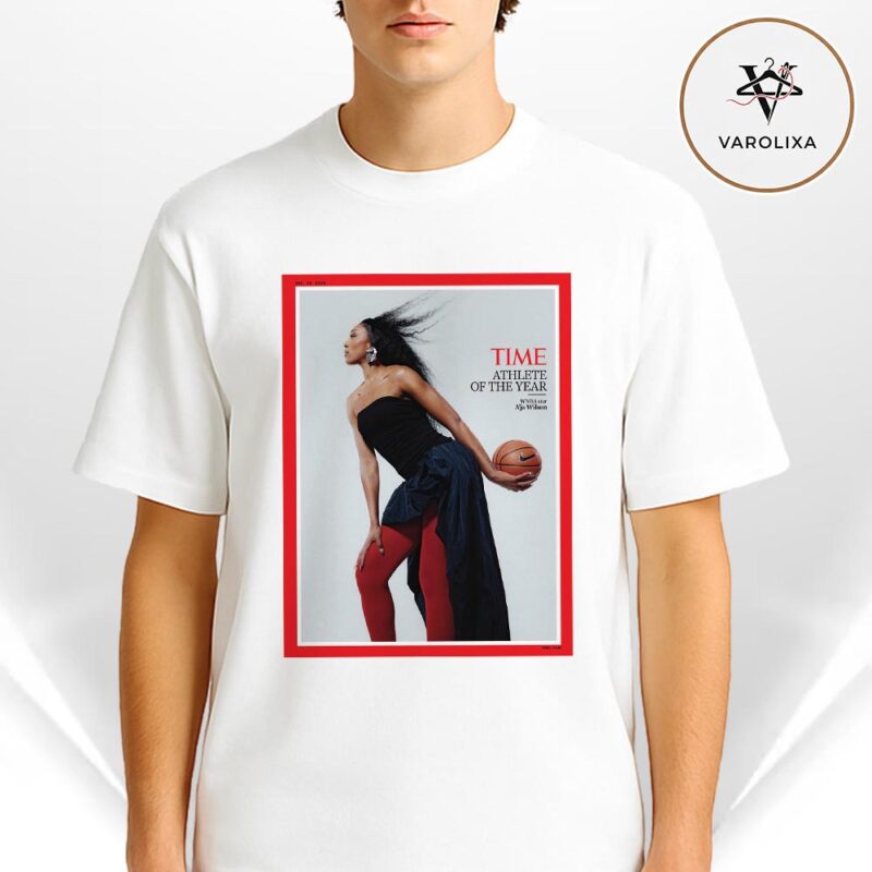 A’ja Wilson Las Vegas Aces WNBA Athlete of the Year 2025 TIME Magazine Cover Poster Wall Art Unisex T Shirt