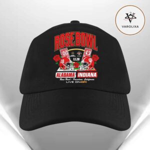 Alabama Crimson Tide Vs Indiana Hoosiers 2026 Rose Bowl Matchups Ticket Helmet Classic Cap Hat Snapback