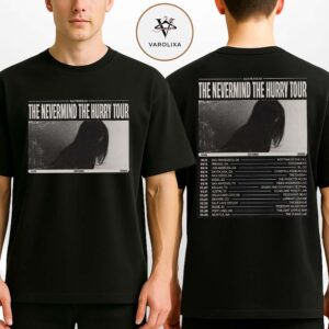 Ally Nicholas Tour Dates Poster The Nevermind The Hurry Tour Across United States Spring 2026 Two Sides Unisex T-Shirt