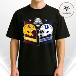 Arizona State Sun Devils vs Duke Blue Devils Football 2025 Tony the Tiger Sun Bowl 2 Team Matchup Unisex T-Shirt