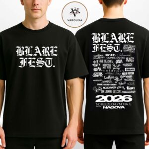 BLARE FEST 2026 Full Lineup Graphic Two Sides Unisex T-Shirt