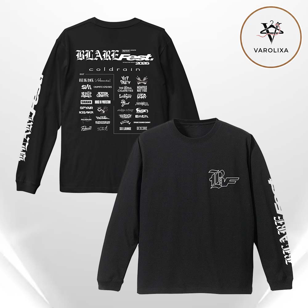 BLARE FEST 2026 Official Lineup Long Sleeve Unisex Shirt BLARE FEST 2026 Official Lineup Long Sleeve Unisex Shirt