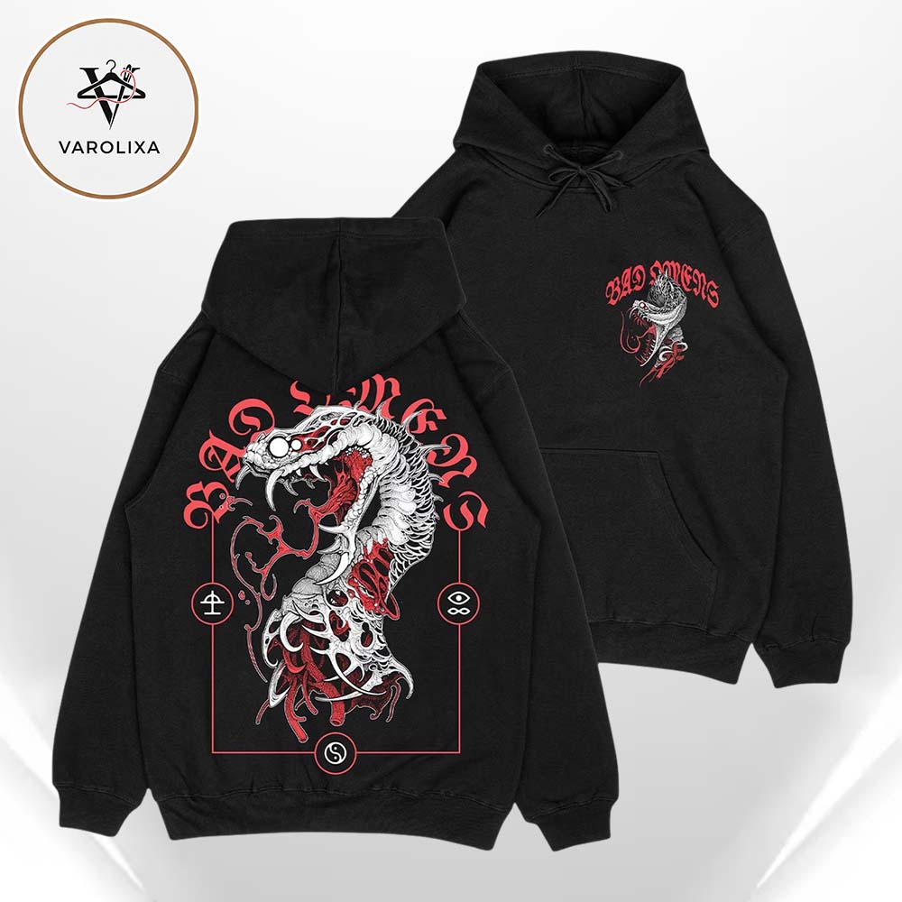 Bad Omens Serpent Tongue Two Sides Unisex Hoodie Bad Omens Serpent Tongue Two Sides Unisex Hoodie