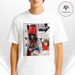 Billie Eilish Concert Poster At Live Show In Argentina On December 18 2025 Birthday Collage Artwork Unisex T-Shirt