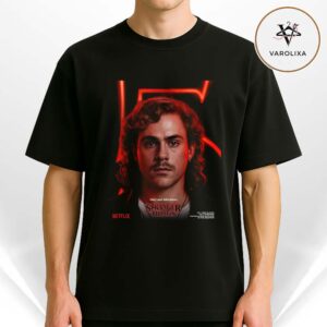 Billy Hargrove Dacre Montgomery Stranger Things Cinematic Poster Red Neon Final Return Volume 5 Unisex T-Shirt