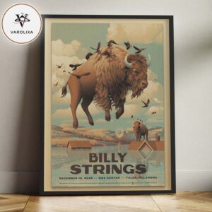 Billy Strings Concert Music At BOK Center In Tulsa Oklahoma On December 10 2025 Home Decor Poster Canvas