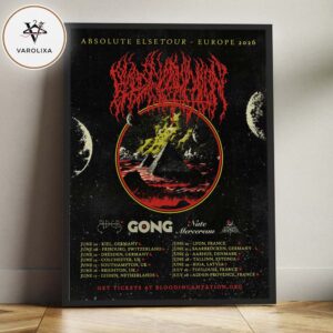 Blood Incantation Absolute Elsewhere Europe Tour 2026 Death Metal Concert Home Decor Poster Canvas