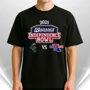 Coastal Carolina Chanticleers Vs Louisiana Tech Bulldogs 2025 Radiance Technologies Independence Bowl Unisex T-Shirt