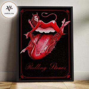 Collectionzz x The Rolling Stones Sympathy For The Devil Black Edition Home Decor Poster Canvas