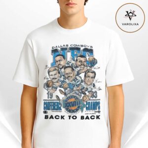 Dallas Cowboys NFC Conference Champions Back To Back 1994 Vintage Football Unisex T-Shirt
