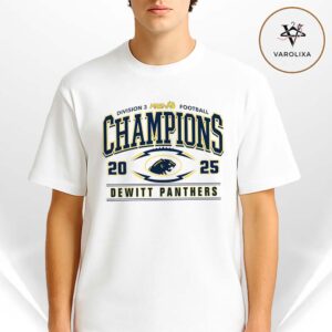 DeWitt Panthers 2025 MHSAA football Division 3 Champions Unisex T-Shirt