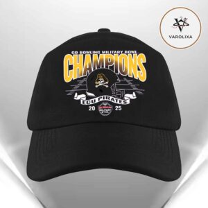 ECU Pirates 2025 Military Bowl Champions Classic Cap Hat Snapback