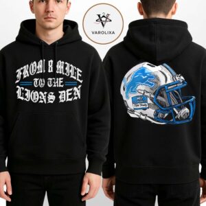 Eminem x Detroit Lions Helmet NFL 2025 Two Sides Unisex Hoodie