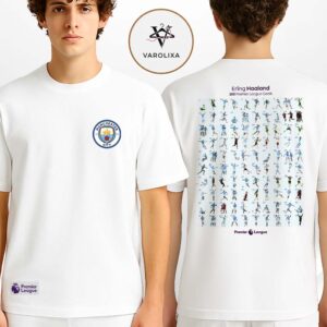Erling Haaland Manchester City 100 Premier League Goals Milestone Football Achievement 2025 Two Sides Unisex T-Shirt
