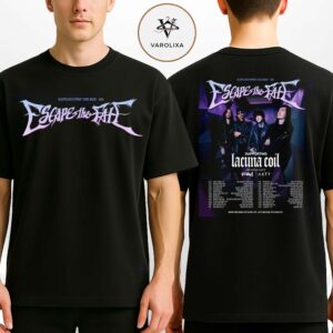 Escape The Fate And Lacuna Coil Sleepless Empire USA Tour 2026 Metal Concert Dates Two Sides Unisex T-Shirt