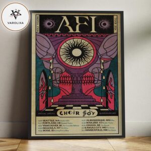 AFI Holy Visions Tour 2026 Psychedelic Occult Illustration Featuring Choir Boy Home Decor Poster Canvas
