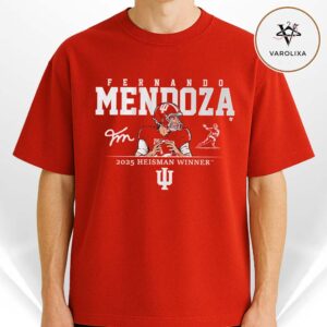 Fernando Mendoza 2025 Heisman Winner Red Unisex T-Shirt